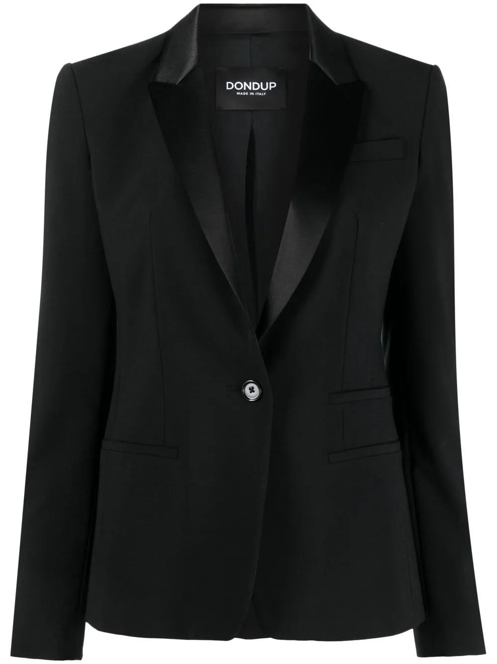 

DONDUP satin-lapels blazer - Black