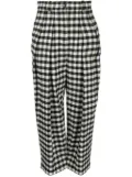 Kenzo checkerboard-print culotte-length trousers - Black