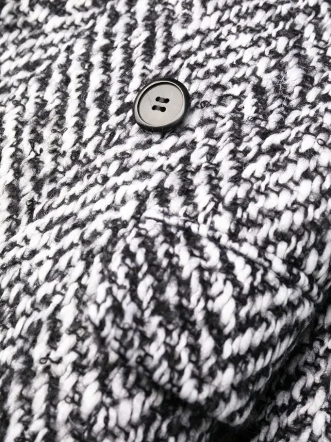 Prada single-breasted herringbone coat P655PS222117I - 3