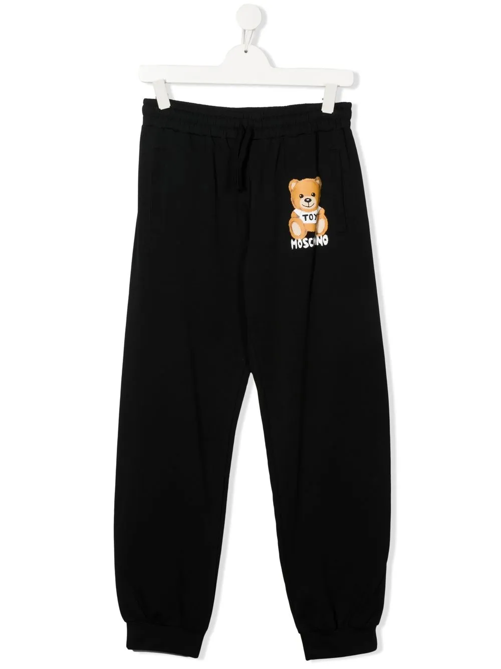 

Moschino Kids pants con logo estampado - Negro