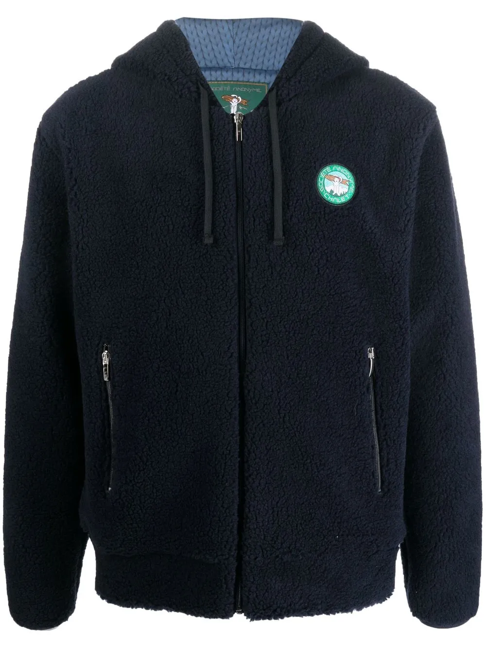 

Société Anonyme chamarra con capucha y parche del logo - Azul