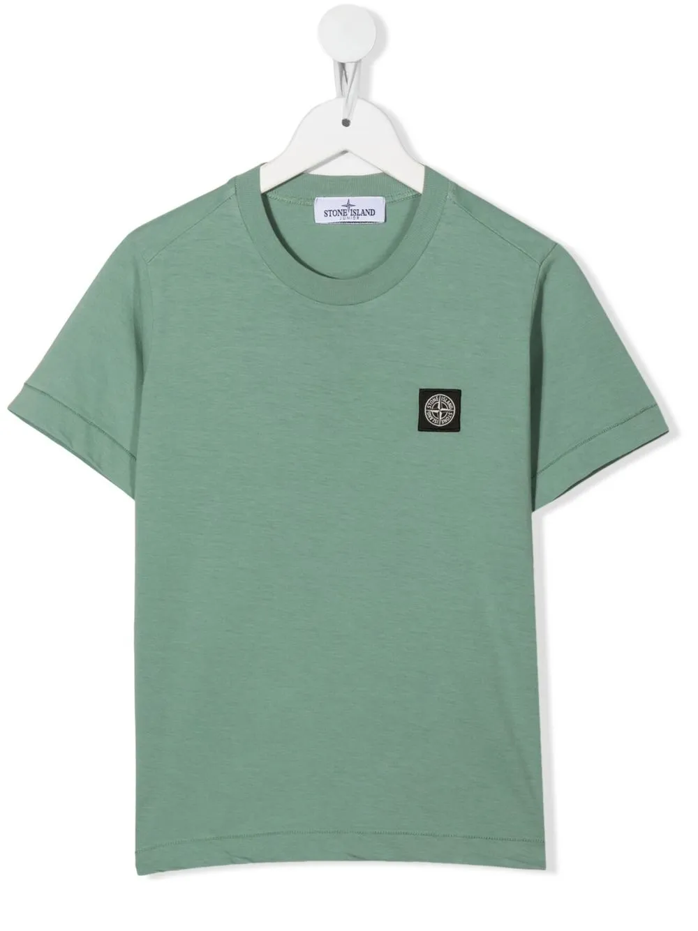 

Stone Island Junior playera manga corta con parche del logo - Verde