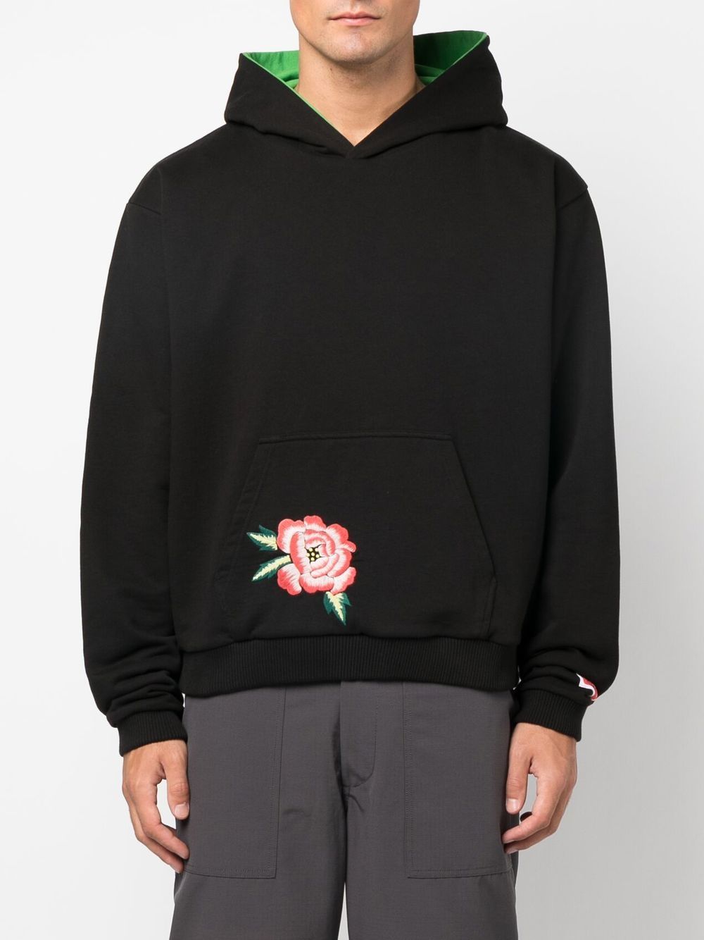 Kenzo embroidered-motif cotton hoodie Men