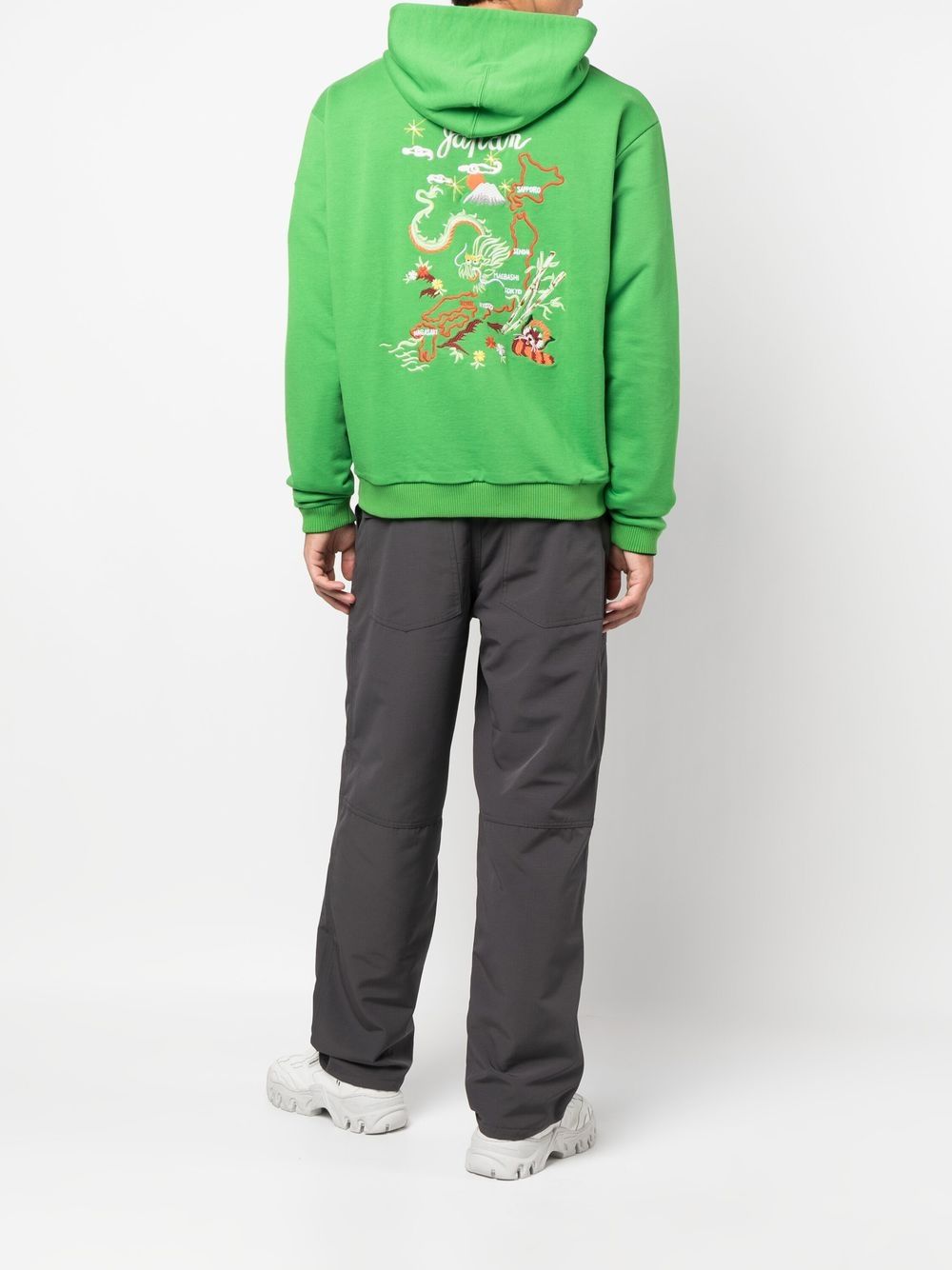 Kenzo embroidered-motif cotton hoodie Men