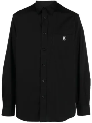 Burberry black button clearance up