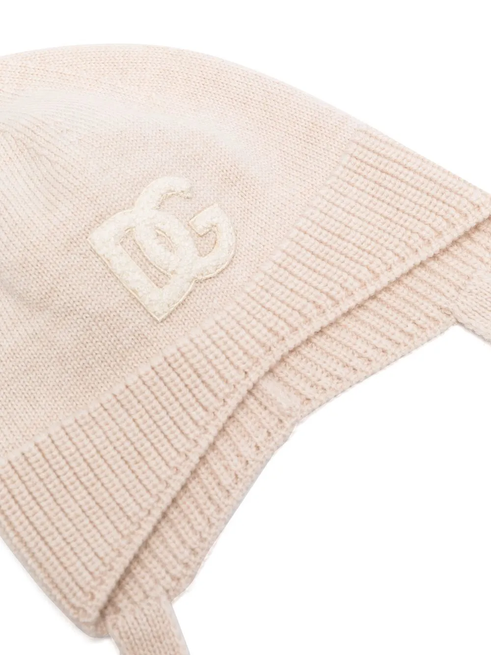 Dolce & Gabbana Kids Muts met logopatch - Beige