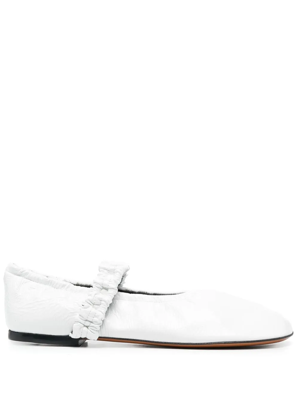 

Proenza Schouler ruched-strap ballerina flats - White