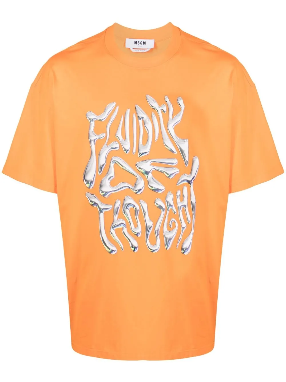 

MSGM playera Fluidity Of Thought - Naranja