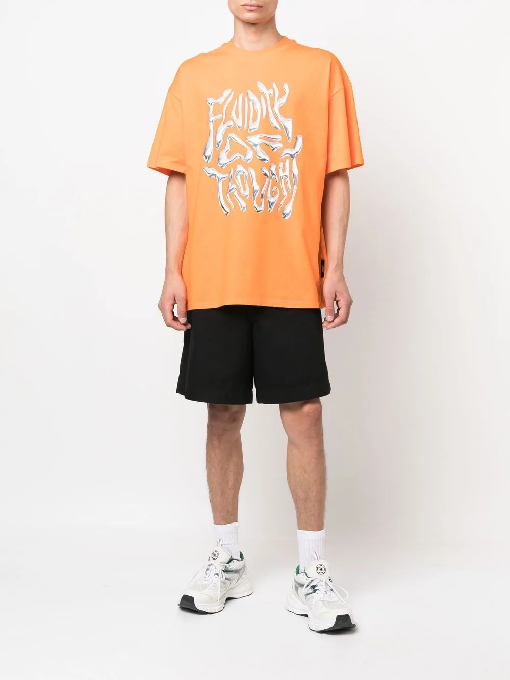 MSGM T-shirt met print - Oranje