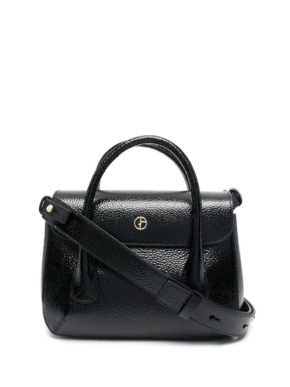 

Giorgio Armani bolsa de hombro con placa del logo - Negro