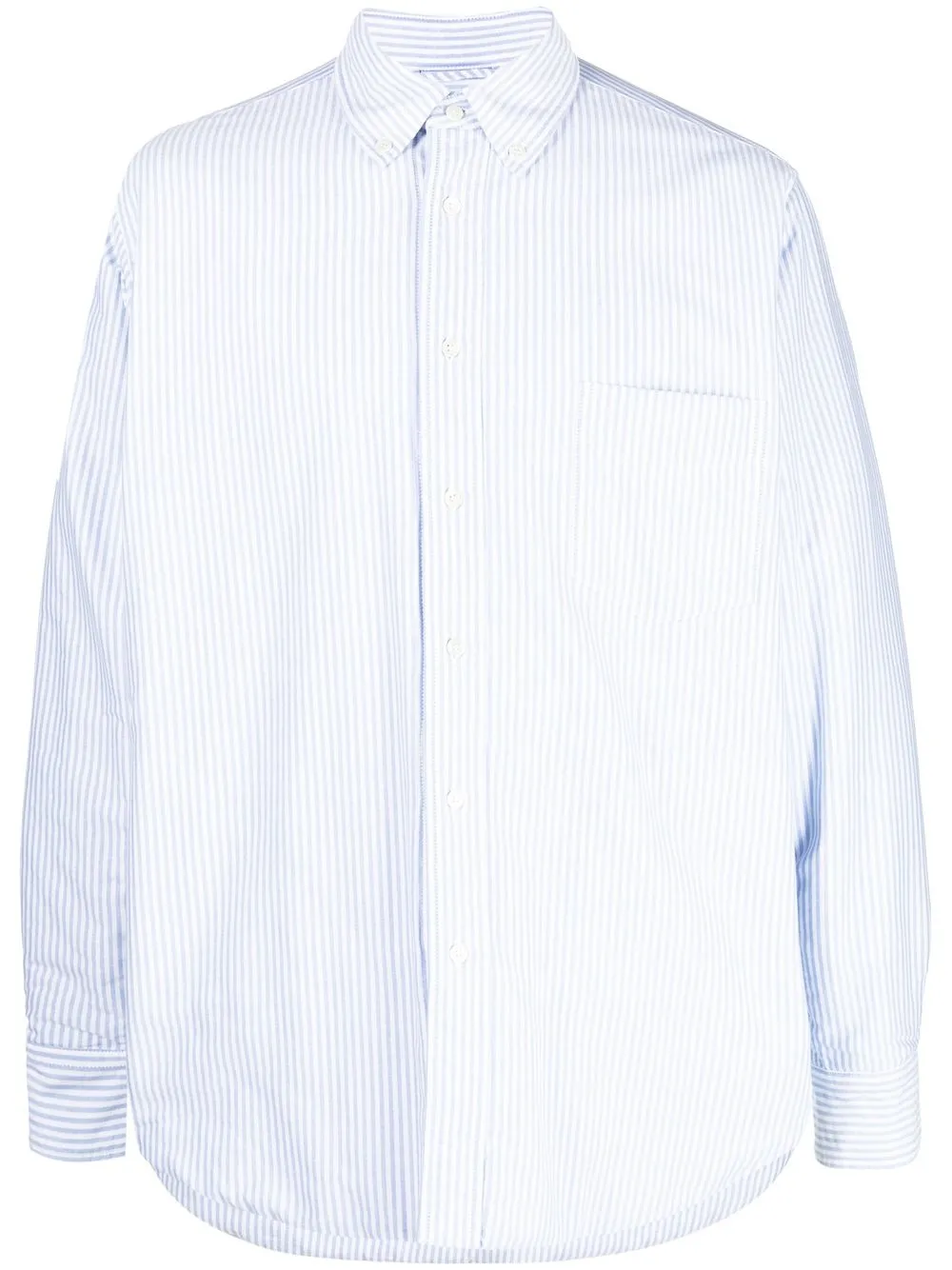 

ASPESI camisa manga larga con rayas estampadas - Blanco