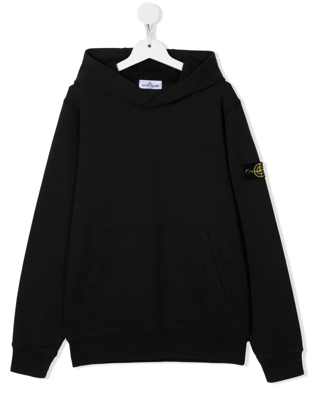 

Stone Island Junior hoodie con parche Compass - Gris