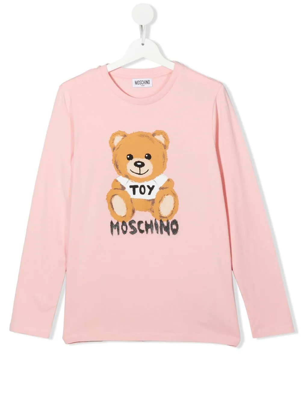 

Moschino Kids playera con motivo Teddy Bear - Rosado