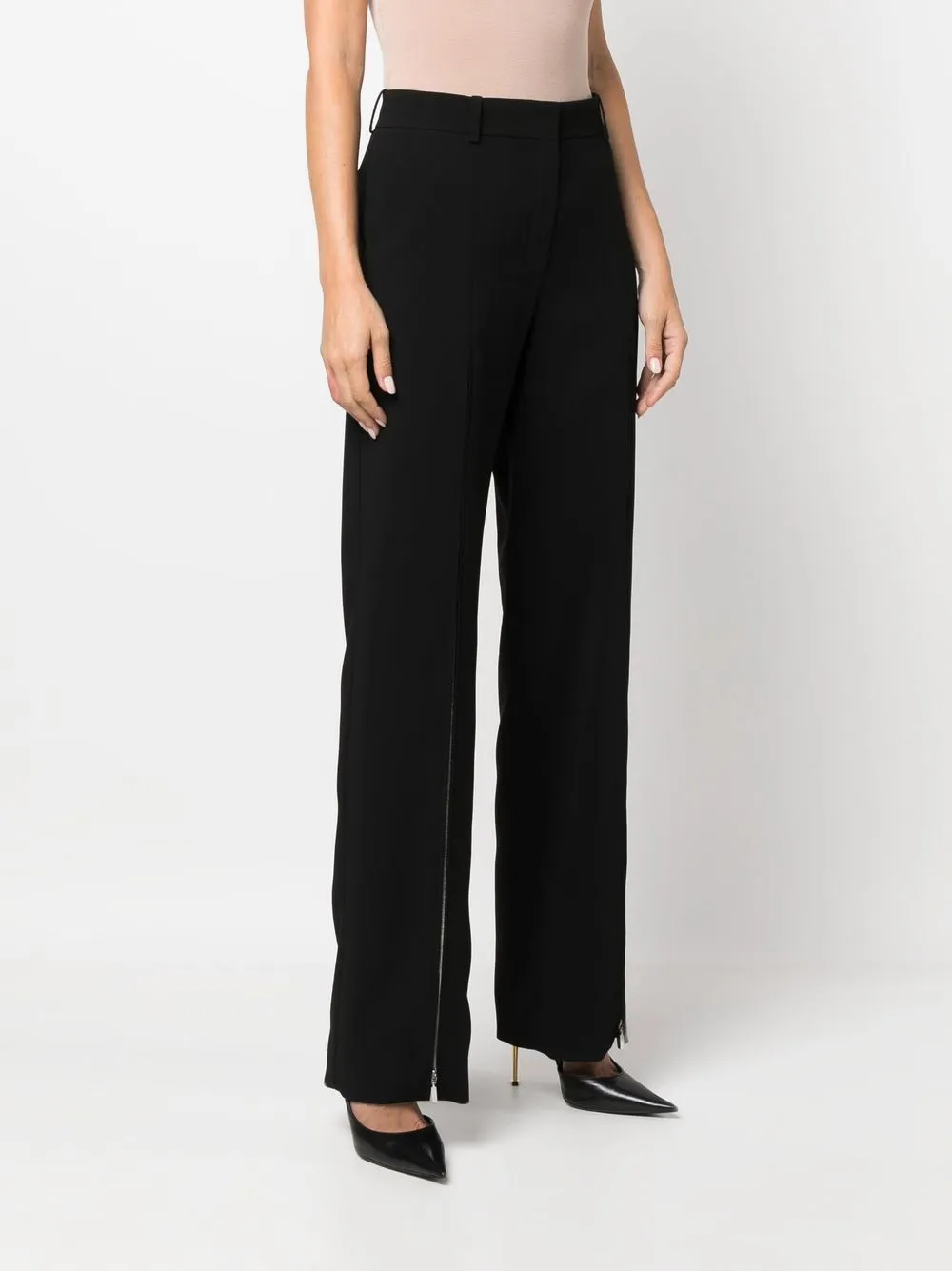 Nina Ricci zip-detail wide-leg trousers Women