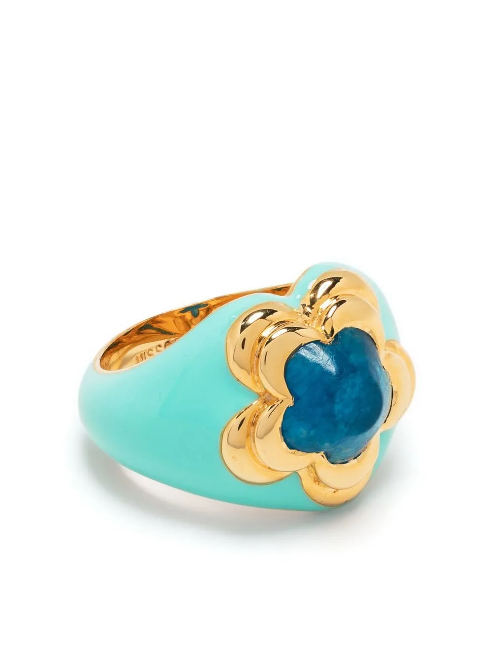 

Missoma anillo con motivo floral - Dorado