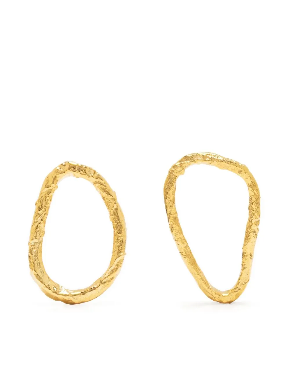 

Forte Forte Asymmetrical Sculptural hoop earrings - Gold