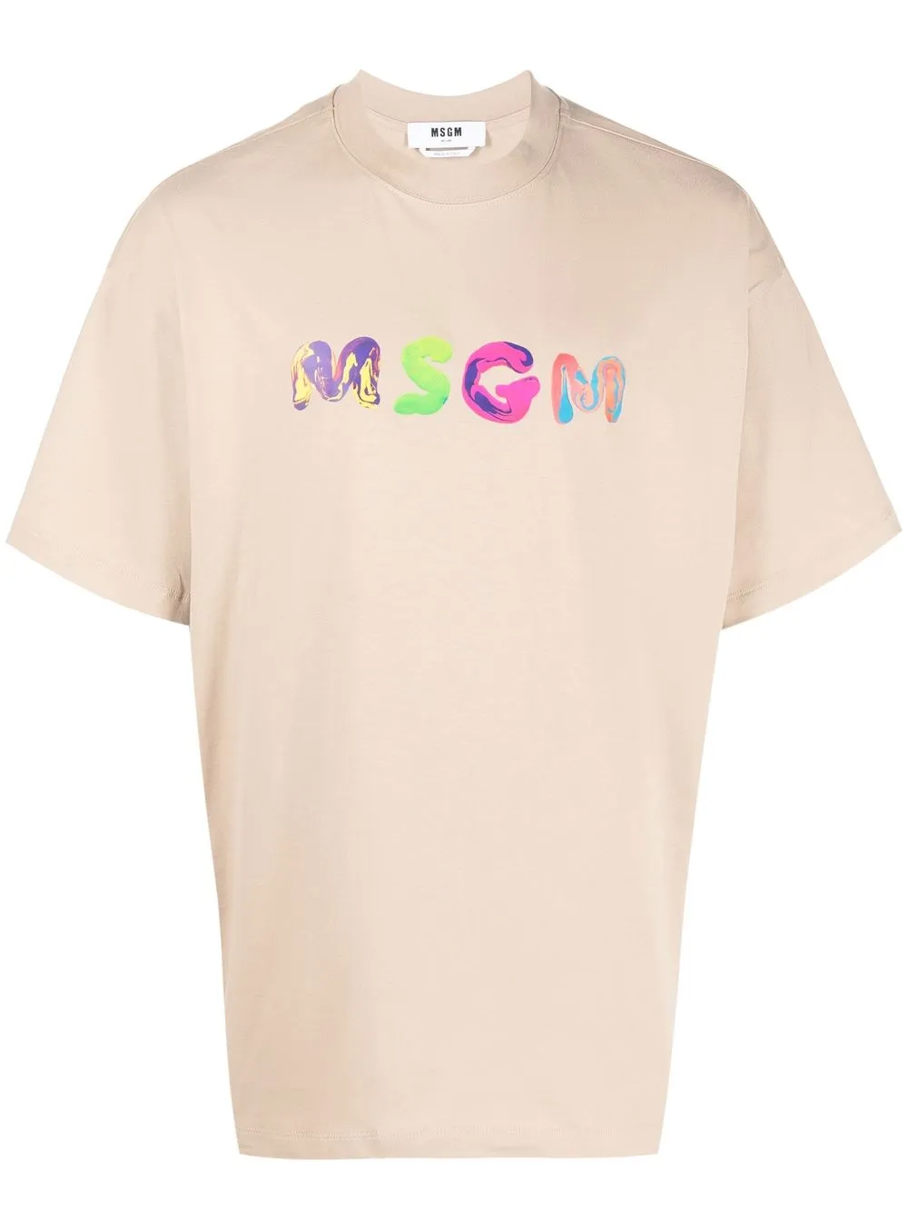 

MSGM playera manga corta con logo estampado - Neutro