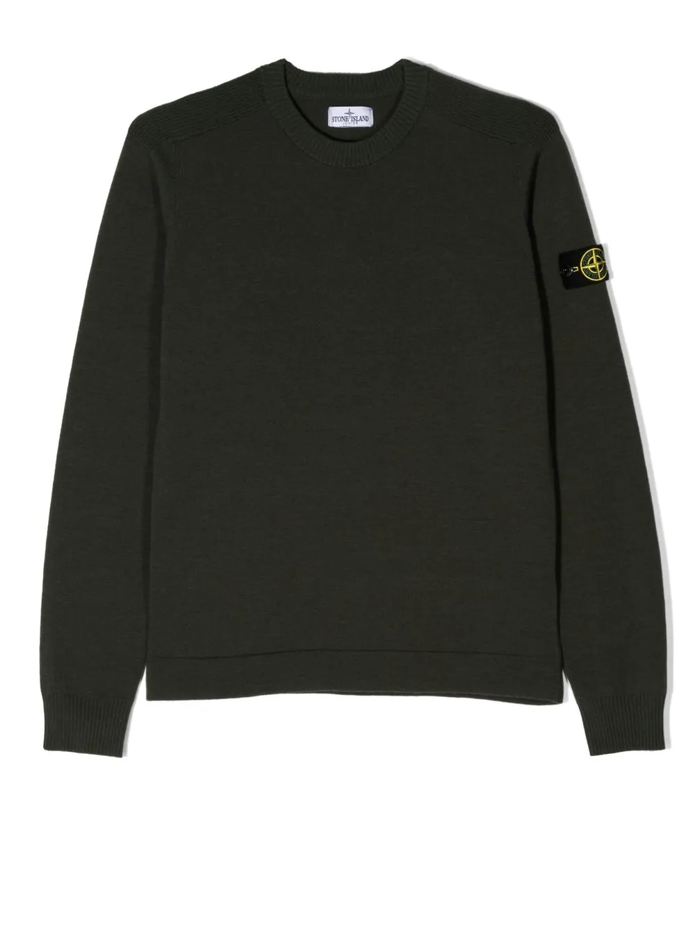 

Stone Island Junior suéter con parche Compass - Verde