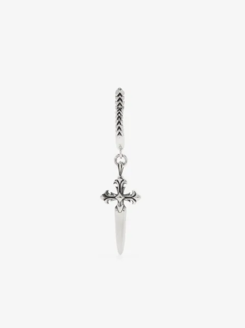 Emanuele Bicocchi cross pendant hoop earring