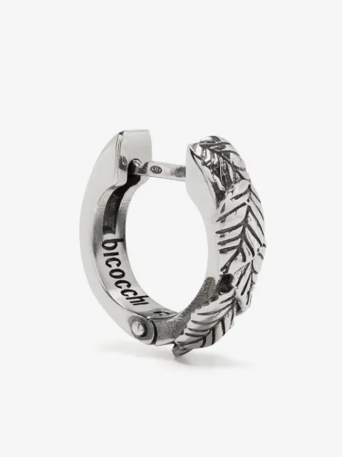 Emanuele Bicocchi Leaves huggie hoop earring