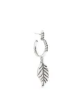 Emanuele Bicocchi leaf single hoop earring - Silver