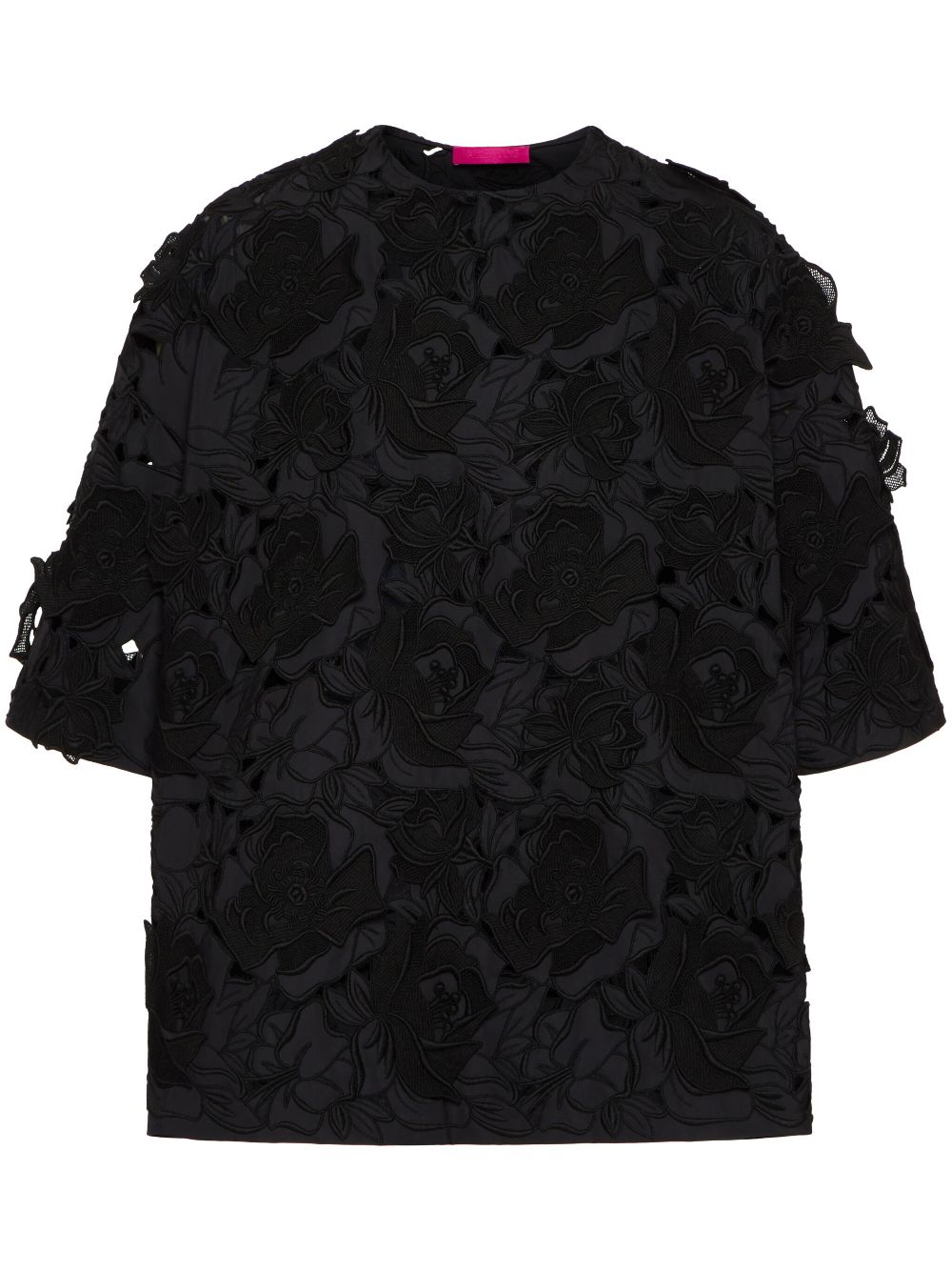 Valentino Garavani Macramé floral-appliqué T-shirt - Farfetch