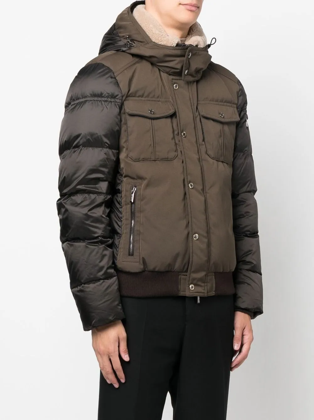 Moorer long-sleeve Padded Jacket | Green | FARFETCH