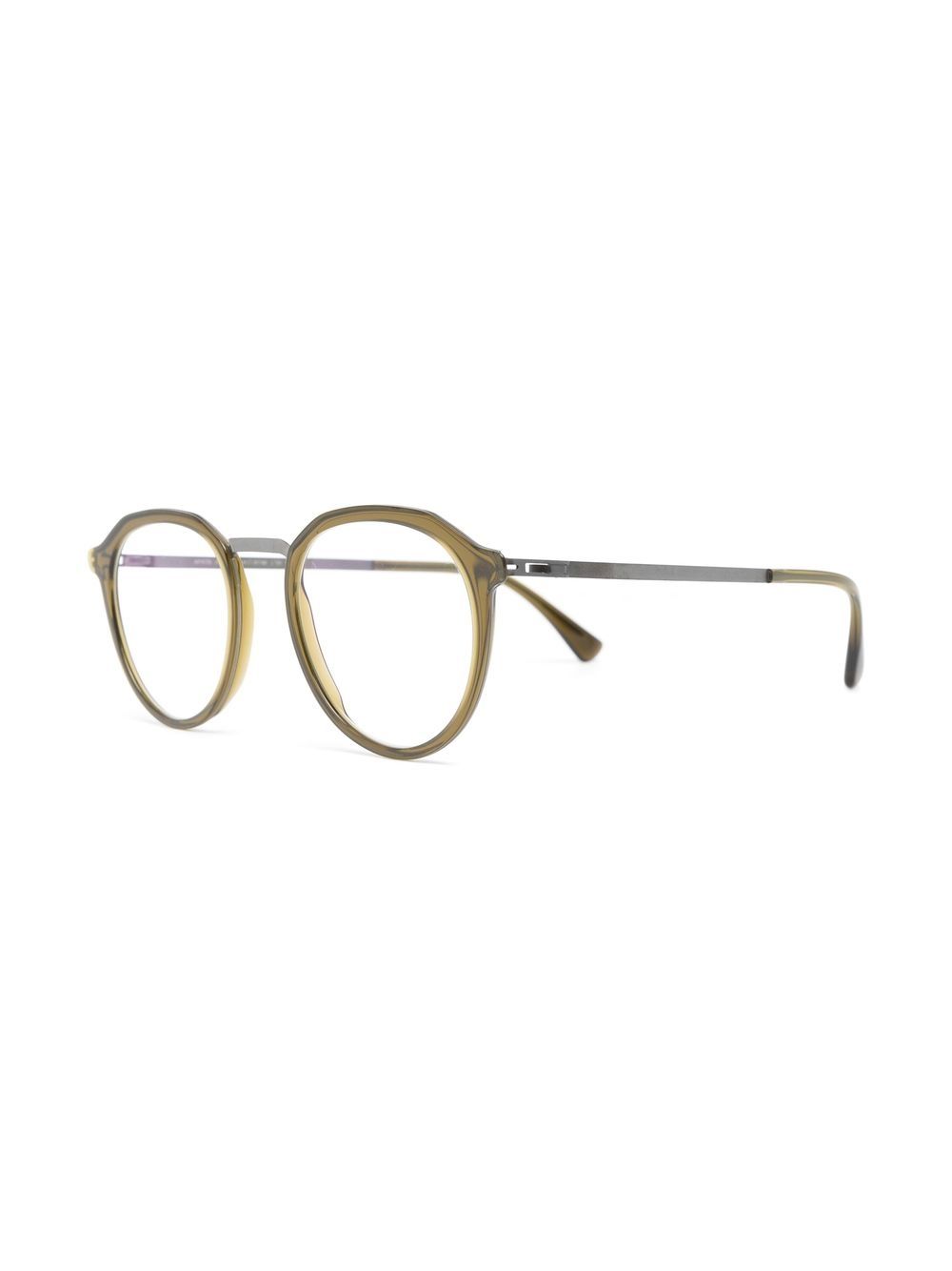 Mykita Bril met rond montuur - Beige