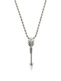 Emanuele Bicocchi arrow pendant necklace - Silver