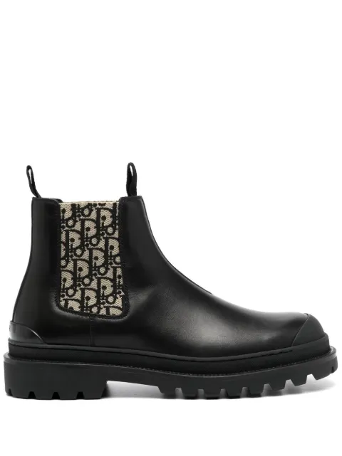 Dior Homme botas Oblique con monograma en jacquard