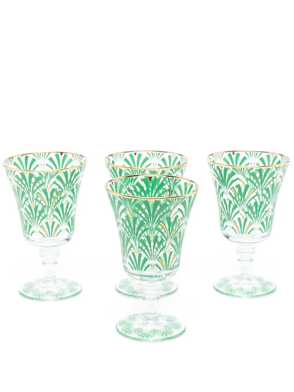 

Les-Ottomans x Browns 4 piece Palm wine glass set - Neutrals