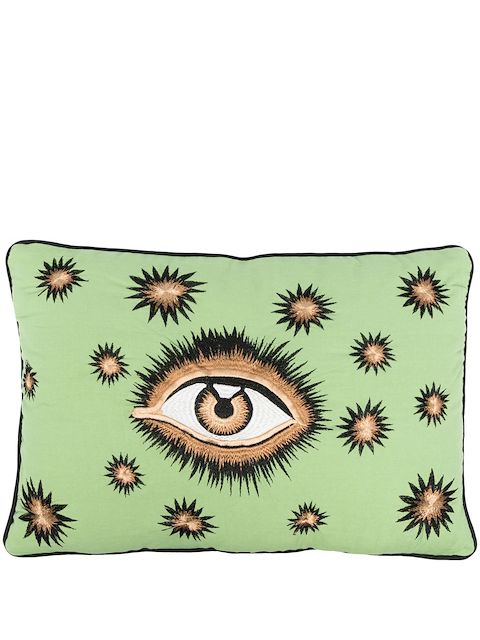 Les-Ottomans x Browns eye-embroidered cushion