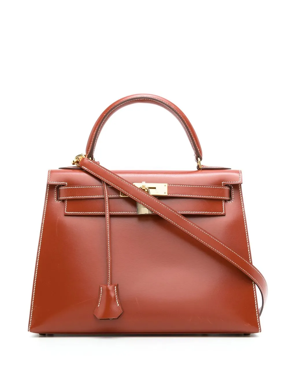 

Hermès 1992 pre-owned Kelly Séllier 28 two-way bag - Red