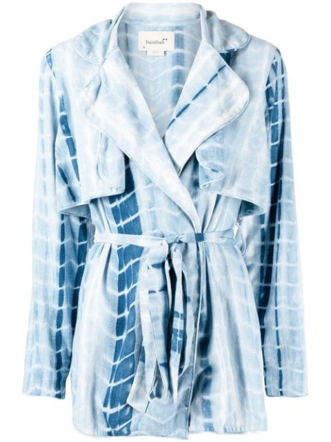 Bambah tie-dye trench-style blouse 