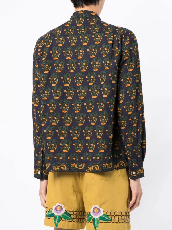 BODE シャツ BODE グラフィック シャツ | ブルー | FARFETCH JP