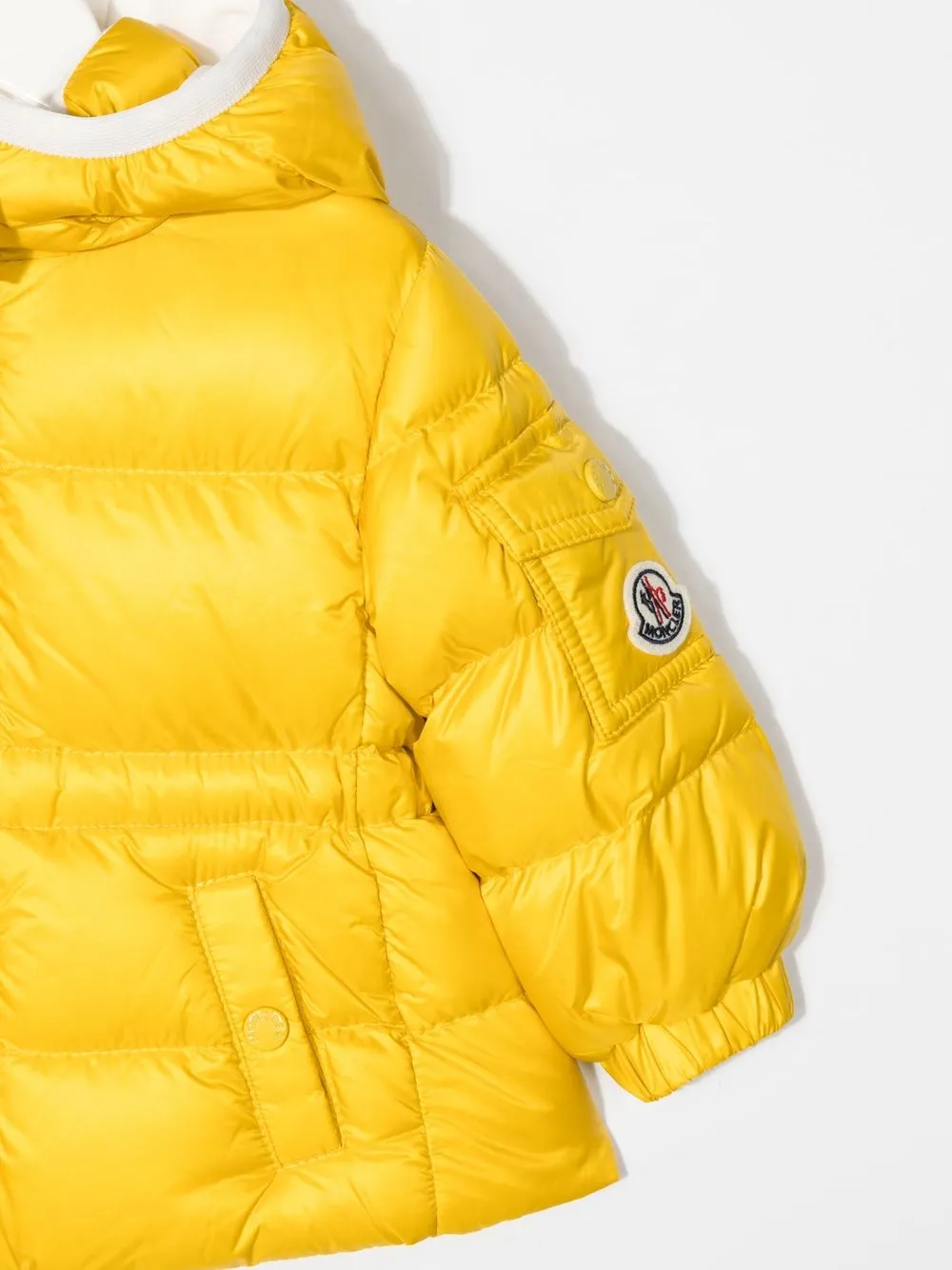  Moncler Enfant Logo-patch Detail Padded Jacket - Yellow 