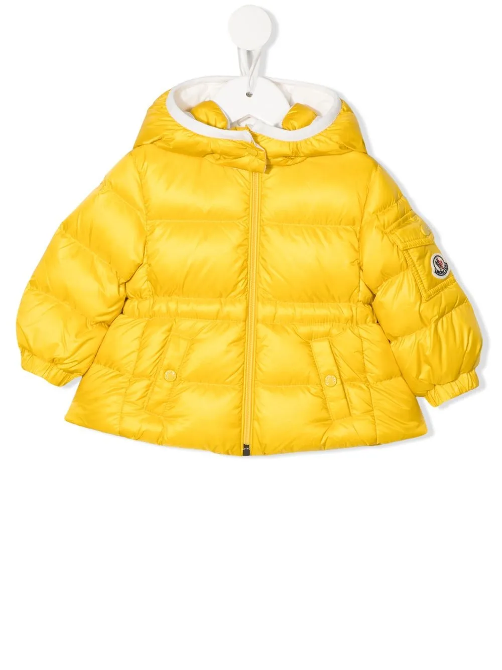 

Moncler Enfant logo-patch detail padded jacket - Yellow