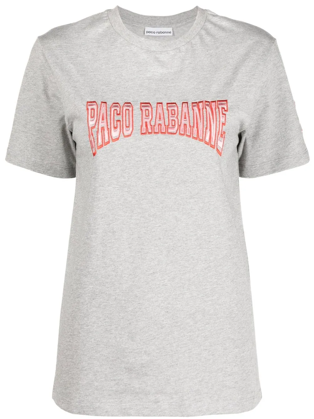 

Paco Rabanne playera con logo bordado - Gris