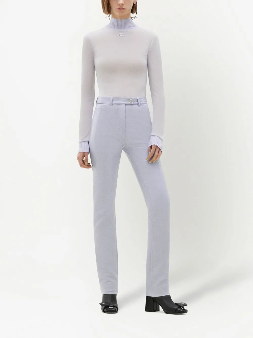 Courrèges Straight broek - Paars