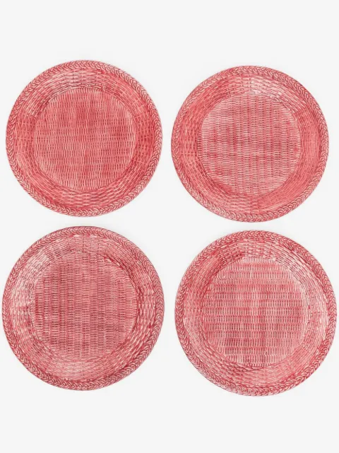 Les-Ottomans pack de cuatro platos de porcelana