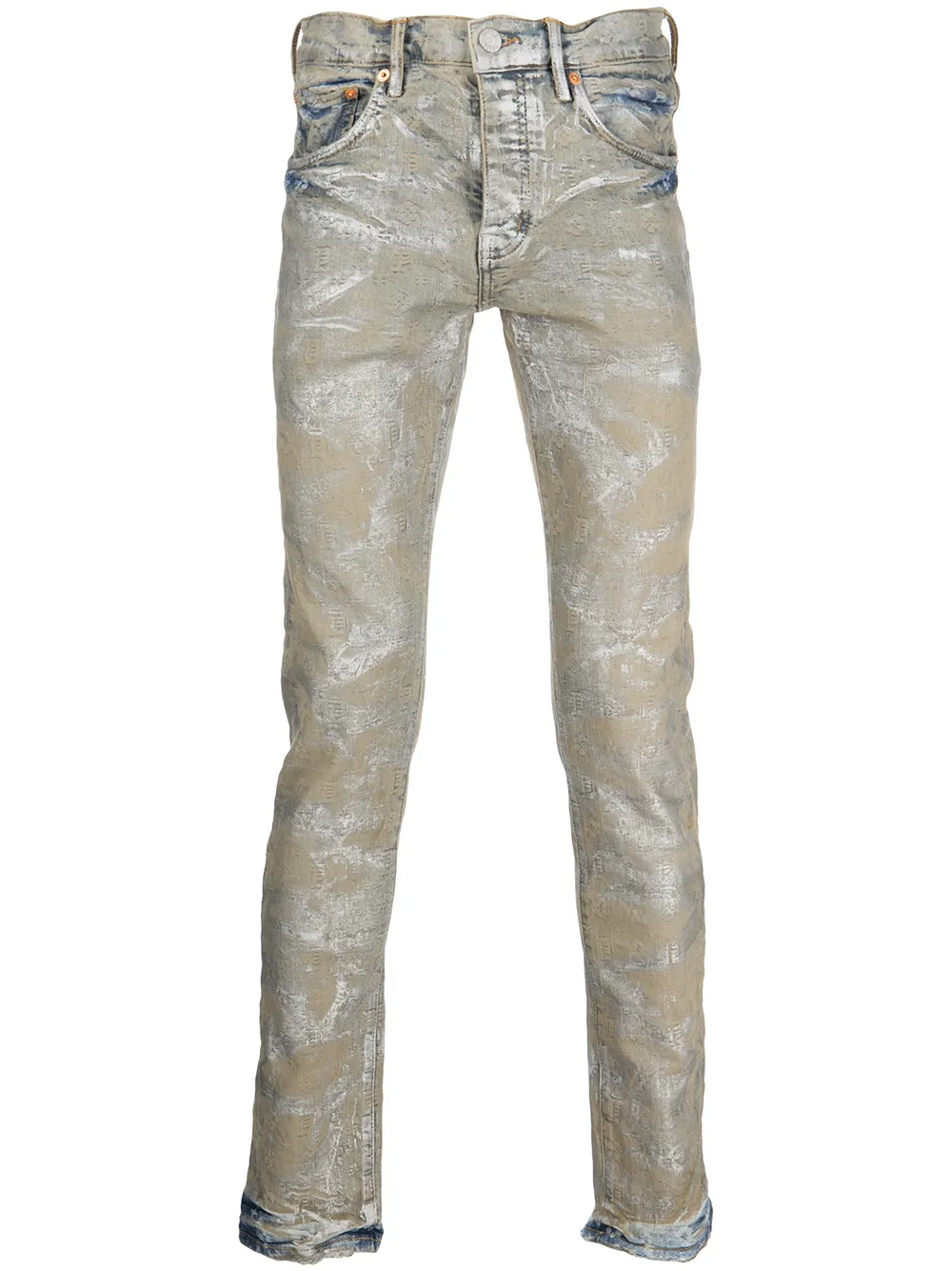 

Purple Brand jeans Holographic Earth en jacquard - Azul