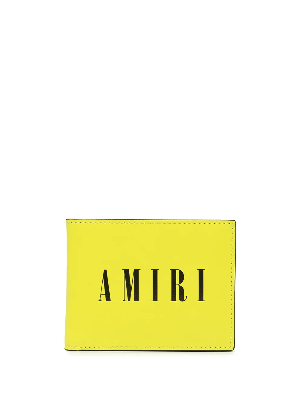 

AMIRI logo-print bi-fold cardholder wallet - Yellow