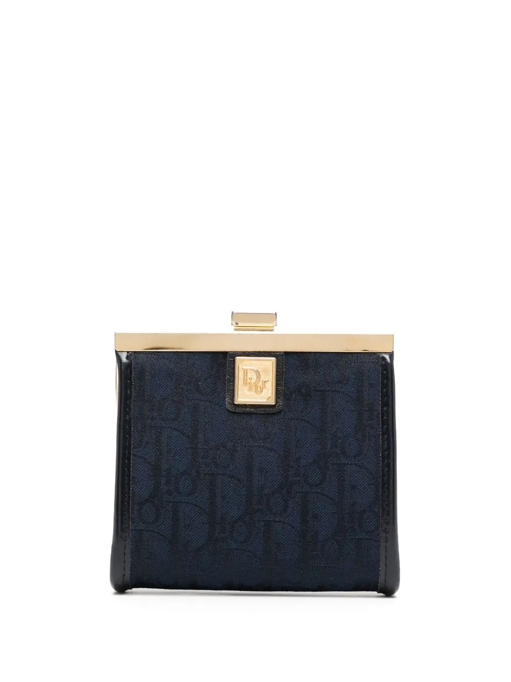 Pre-owned Dior 1990s  Trotter Coin Pouch In Blue