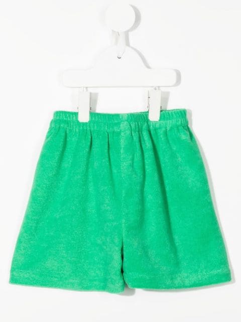 high-waisted Terry shorts