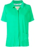 Bambah towelling-effect short-sleeve shirt - Green