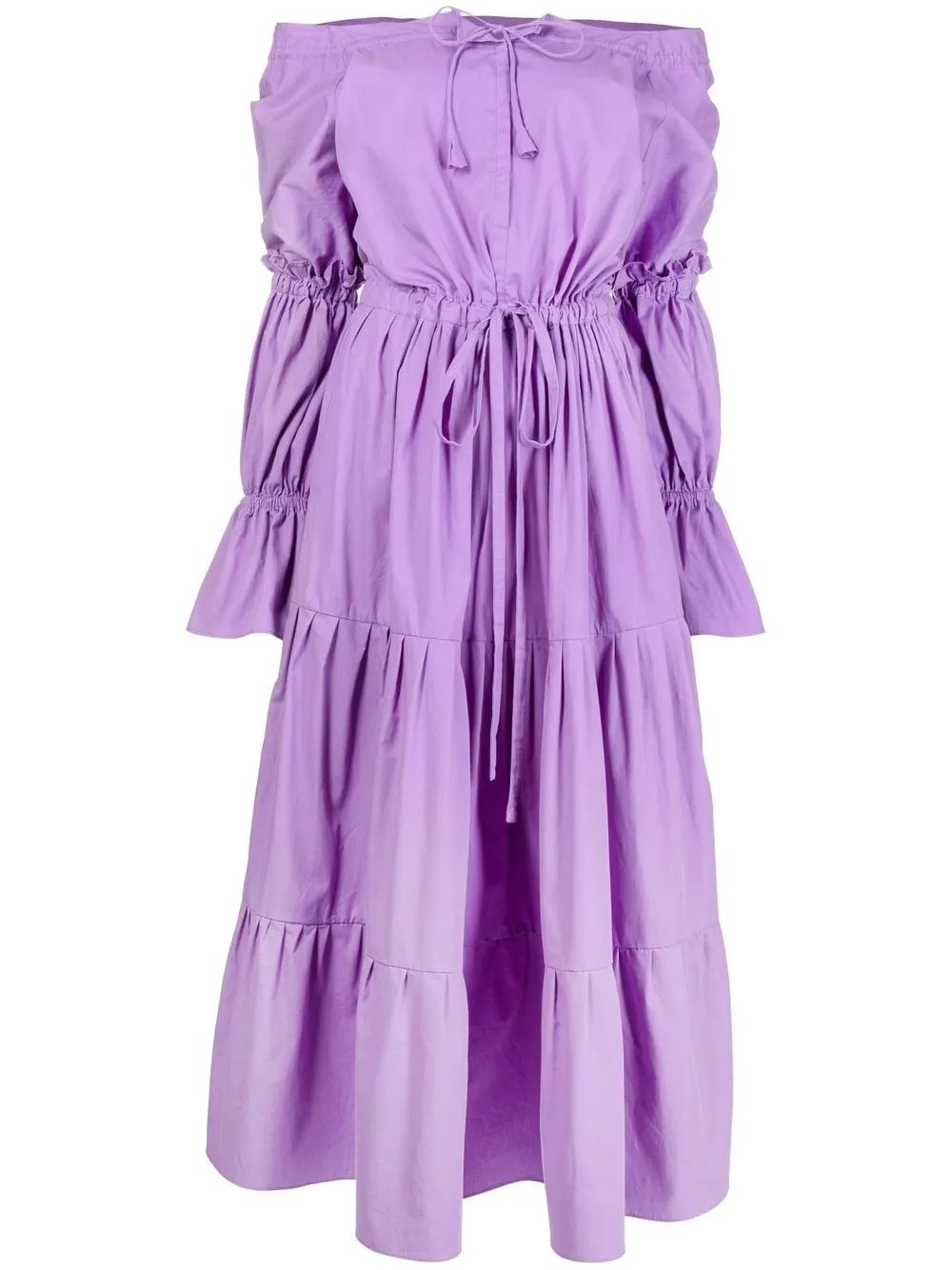 

Bambah vestido midi con hombros descubiertos - Morado