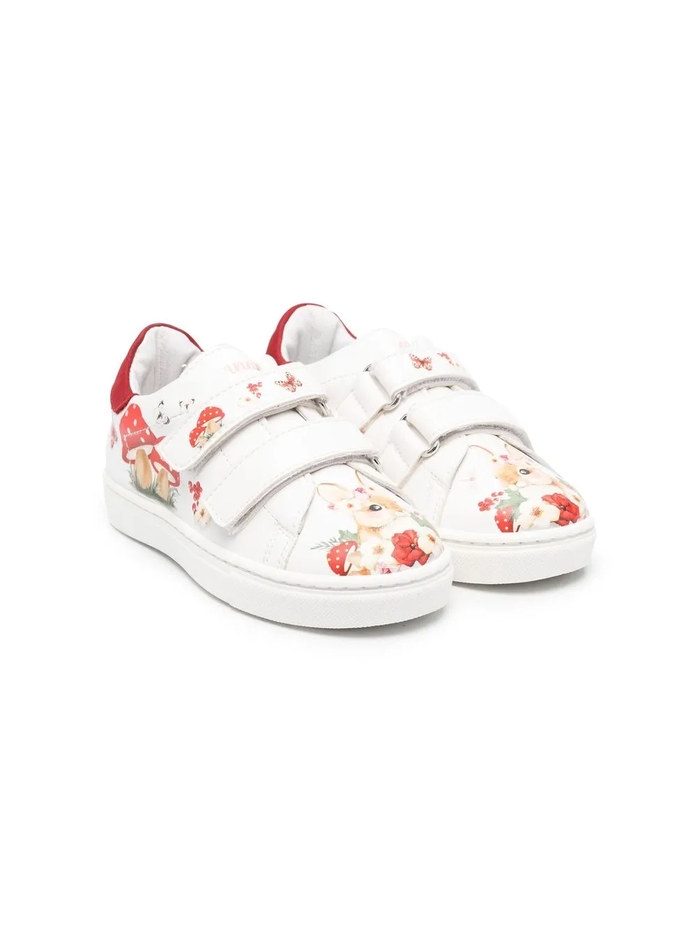 

Monnalisa tenis con estampado floral - Blanco