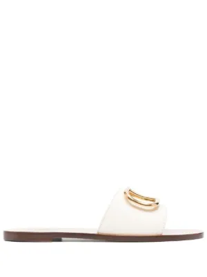 Valentino Garavani VLogo Slide Sandals Farfetch