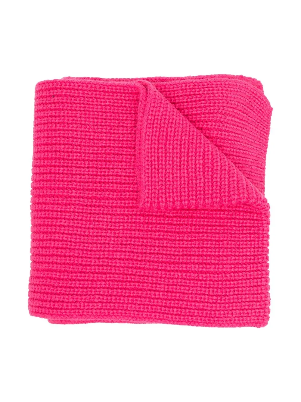 

MSGM Kids embroidered-logo knitted scarf - Pink