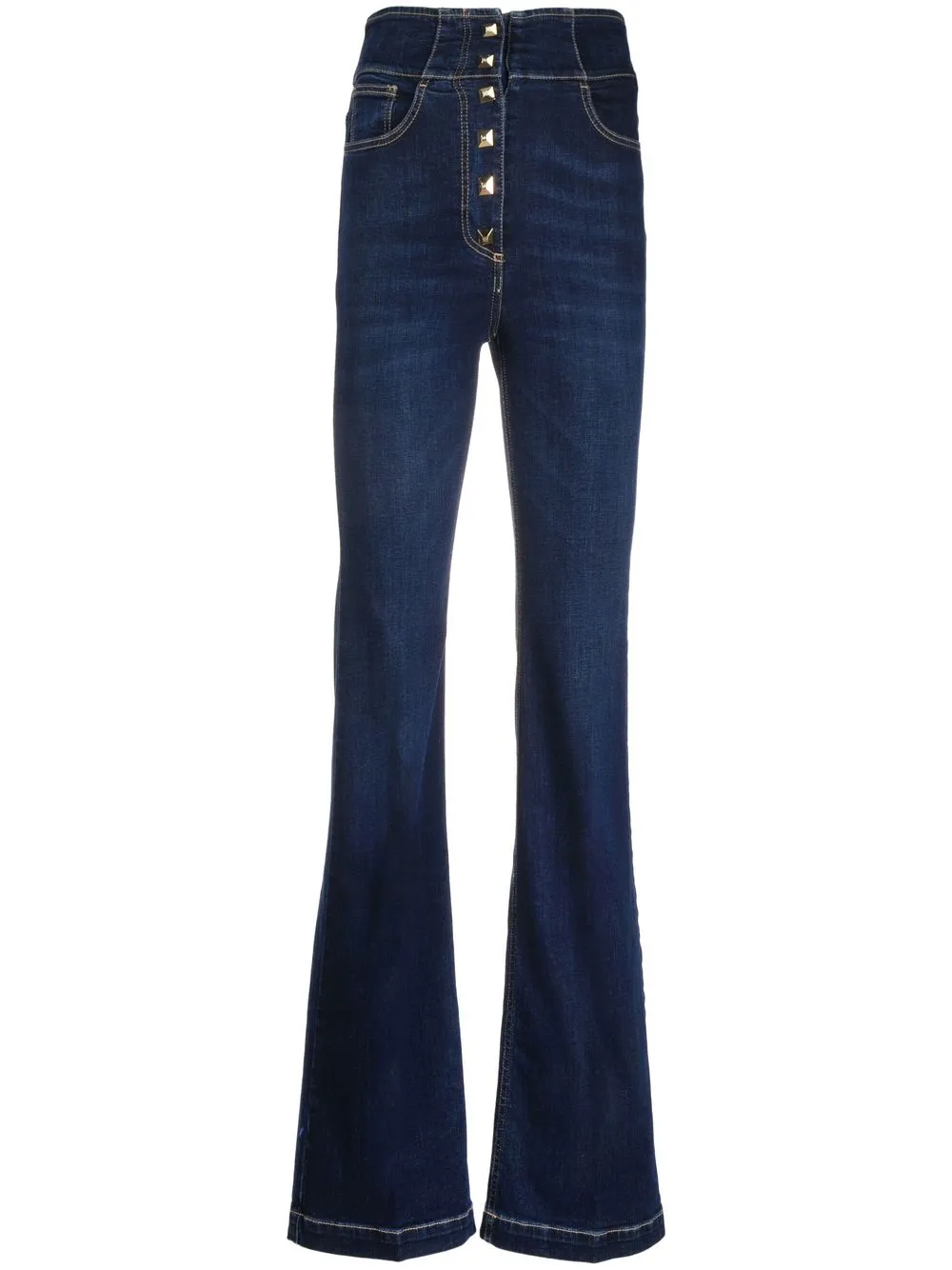 

Elisabetta Franchi high-rise flared jeans - Blue